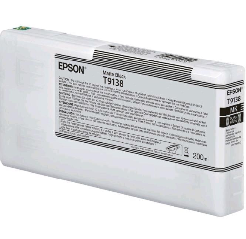 EPSON T9138 CARTUCCIA INK MATTE BLACK 200 ML SureColor SC-P5000 STD Spectro, SC-P5000 Violet, SC-P5000 Violet Spectro